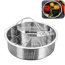 Trio Separator Set Home Supplies Stainless Steel Grid Basket Pot Accessories