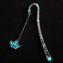 1X Luminous Night Star Bookmark Label Read Maker Feather Book Mark Stationery CF