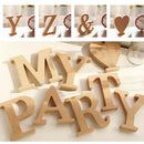 Wooden Letters - Unfinished Decorative Wood Craft for Wedding Parties and Home
