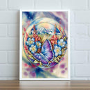 5D DIY Full Drill Square Diamond Painting Flower Butterfly Cross Stitch Kit