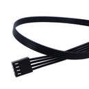 1To5 4-Pin PWM CPU Fan HUB Cooling Splitter Adapter Braided Power Cable 40cm TE