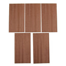 5 Pieces Wooden Guitar Head Veneer Headstock Headplate Sapele Wood