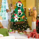 Christmas Toss Games with 3Pcs Snowballs DIY Felt Christmas Tree New Year G