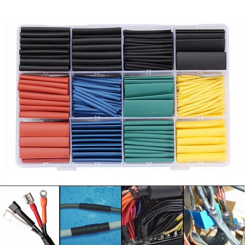 5 Sleeve Cable Wire Kit Car Tube Electrical Heat Shrink Assorted