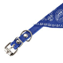 Adjustable Pet Dog Collar Cat Neck Scarf Bandana Collars Blue L8Y5