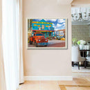 5D DIY Full Drill Diamond Painting Car Scenery Pattern Cross Stitch (07)