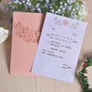 5pcs Business Wedding Invitation Card With Ribbon Wedding Decor Party SupplS Hn