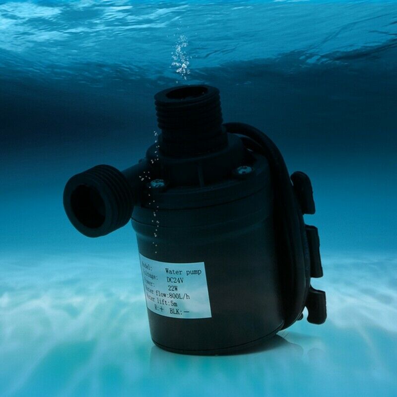 800L/H 5m DC 24V Solar Brushless Motor Water Circulation Water Pump Submers Q7B6