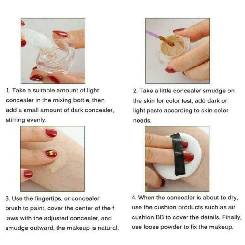 Professional Concealer Set Moisturizing Cover Set Z9G4 U1X8