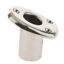 30 Degree - Marine Boat Hand Rail Fitting / Stainless Steel Flag Pole Socket