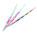 3Pcs 3 Sizes Round Pointed Tips Paintbrushes for Detail Painting Fine Tip Paint