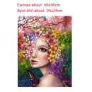 Flower Fairy Painting Embroidery DIY 5D Diamond Cross Stitch Home Crafts