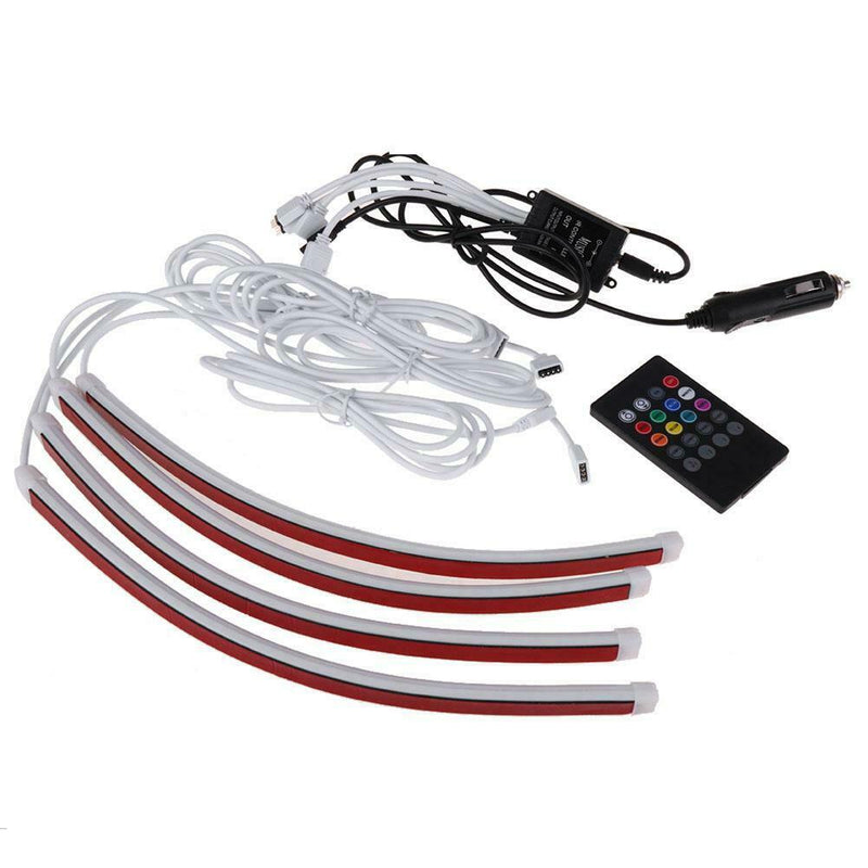Car Lamp 4 Voice control Light The Car Foot Atmosphere Lamp 7 Colour