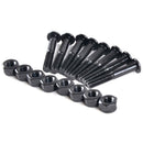 8Pairs Black Carbon Steel  31mm MS3304-1 Skateboard Screws ScooterAccessorieA3C
