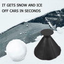 Cone Shaped Scrape Windshield Ice Scraper Funnel Remover (Black 17.5cm)
