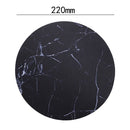 Computer Mouse Pad Round Table Game Marble Line Mouse Pad Non-Slip Rubber P R6D3