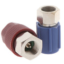 R-12 to R-134a Retrofit Conversion Adapter Fitting 1/4 SAE Valves Kit OZ