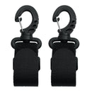 4pcs Nylon Paddle Clips Fishing Rod Holder Keeper Canoe Kayak Accessories Black