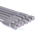 6 pieces Shank 1/4 inch S2 alloy steel 150mm Long Magnetic Hex Screwdriver Bits