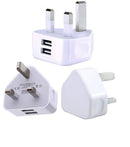5V 2.1A UK Plug Dual 2USB Port Wall Charger Power Adapter for iPad Phones Tablet