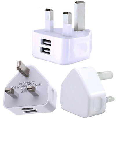 5V 2.1A UK Plug Dual 2USB Port Wall Charger Power Adapter for iPad Phones Tablet