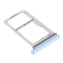 2PCS Dual Sim Card Holder Tray Frame For  Galaxy S8 S8P Black+Blue