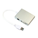Usb 3.0 Hub To 4K Hdmi Vga Dvi Rj45 10/100/1000 Gigabit Ethernet Lan 4 In 1