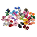 5pcs Cute Pet Dog Cat Hair Bows Puppy Accessories Handmade Bow Tie Nylon Canvas