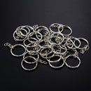 Wholesale 100pc 25mm Split Key Ring Chain With Chains Metal Hoop Loop Craft