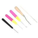 5pcs/Set Plastic Crochet Needle Braiding Latch Hook Weaving Hair Cra3c