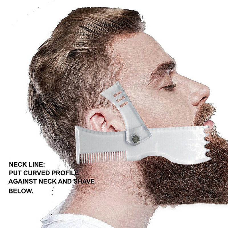 Rotating Men Beard Shaping Styling Template Comb All-In-One Beard Stencil ZYBX