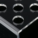 5 Holes Acrylic Salon Storage Rack Tweezer Hair Scissors Holder Organizer
