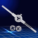 11pcs/set Die Wrench Kit Bearing Steel Screw Thread Cutting Straight Flute Tap w