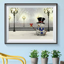 5D DIY Full Drill Diamond Painting Snowman Cross Stitch Mosaic Kits Decor