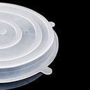 6 Pcs Reusable silicone food pot lid bowl covers wrap keep food stretch fresh ME