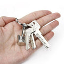1*Cute Car Metal Piston Keychain Keyfob Engine Fob Key Chain Ring Keyring CA