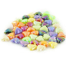 Approx. 50Pcs Colorful Acrylic Heart-Shaped Loose Beads for Jewellery Makin