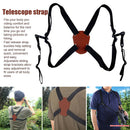 Binocular Strap Chest Harness Adjustable Carrier Black X Shaped Accessories