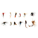 12pcs Simulation Flies All Purpose Flies for Grass Carp Fly Fishing Lure
