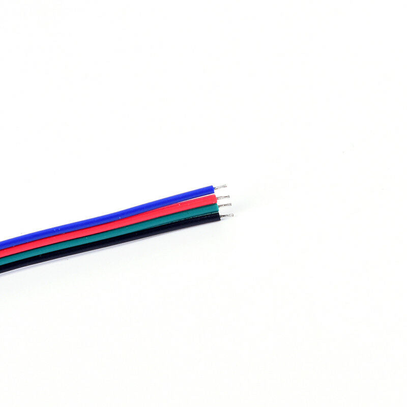 1pc 50cm 4pin red male flat connecting wire for rgb 3528 5050 led strip light JR