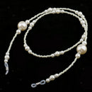 2 Pieces Eyeglass Holder Necklace Sunglass Neck Strap Chain White Black
