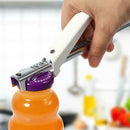 Stainless Steel Adjustable Hand Manual Non-slip Can Easy Bottle Opener Kits C3J5