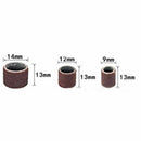132pcs 1/2" 3/8" Mixed Drum Mandrel& Sanding Drum Sleeves For Rotary Tool BE