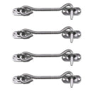Cabin Hook Eye Latch For Doors,4 Pack Privacy Hook With Mounting Screws For R8X4