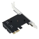 PCIe to 4-Port SATA 3.0 III Expansion Controller Card Adapter 6G Replacement
