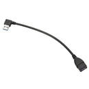 Usb 3.0 Angle 90 Degree Extension Cable Male To Female Adapter Cord Data Le M7R8