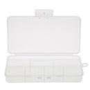 Clear 8 Grids Fishing Lure Bait Box Fishing Beads Snaps Jigs Container Case