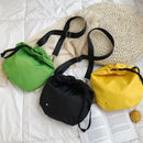 Nylon Canvas Bag Purse Slanting Shoulder Bag Handbags Broadband Bucket Bag
