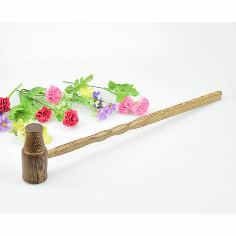 Massage Hammer Wood Back Care Relax Stress Pain Relief Fatigue Long Handle New