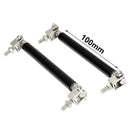 2pcs Adjustable Front Bumper Lip Splitter Strut Rod Tie Support Bars(Black)